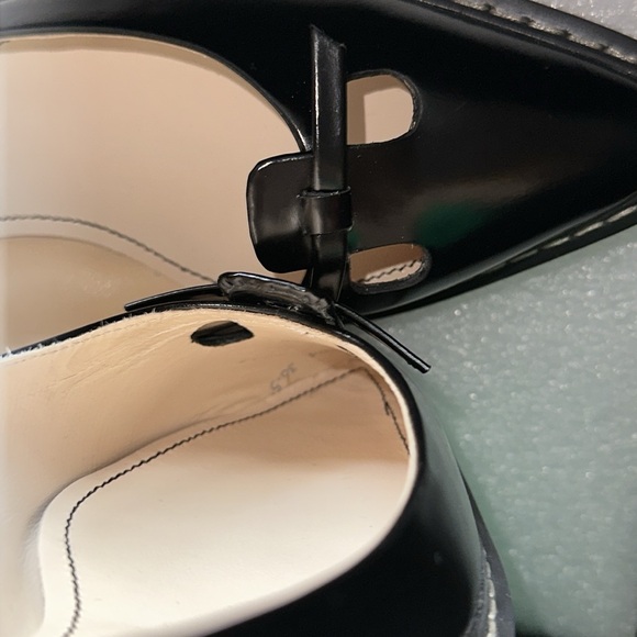 🔥🔥🔥NEW Marc Jacobs The Mouse Shoe Demi-Wedge Black Pointy Flats Shoes - Picture 6 of 9